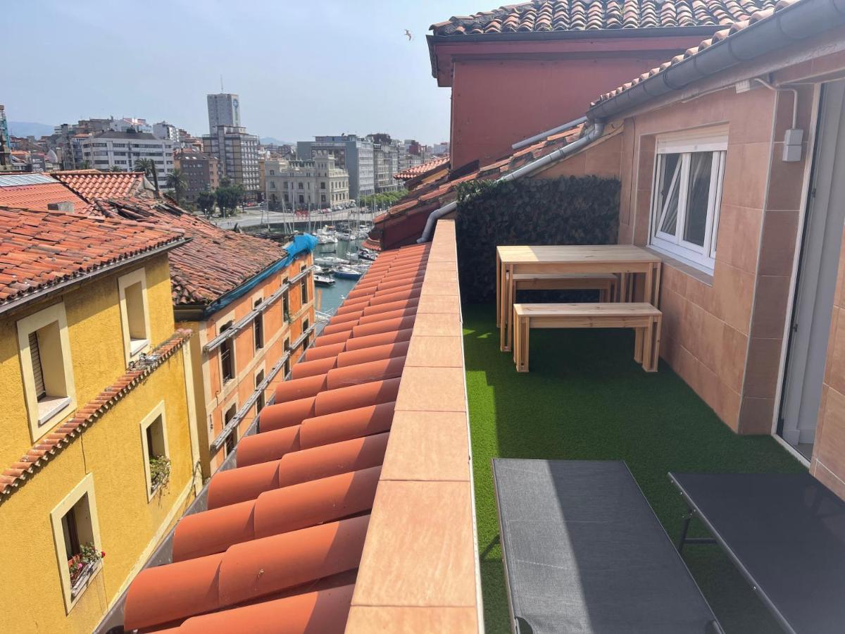 Las Terrazas De Gueeli 6 Pax Wifi - Garaje - Vistas - Vut-3391-As Gijón Kültér fotó